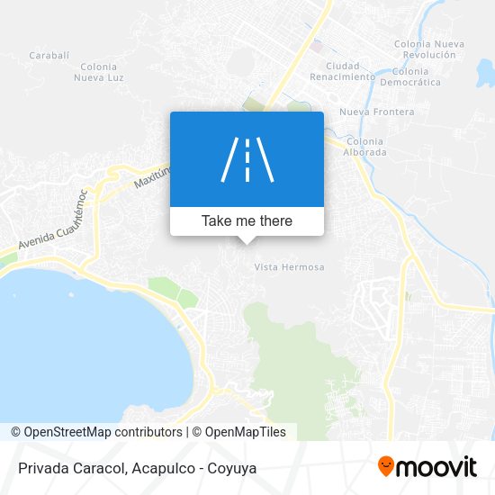 Privada Caracol map
