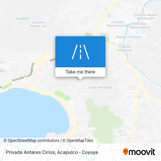 Privada Antares Cirios map