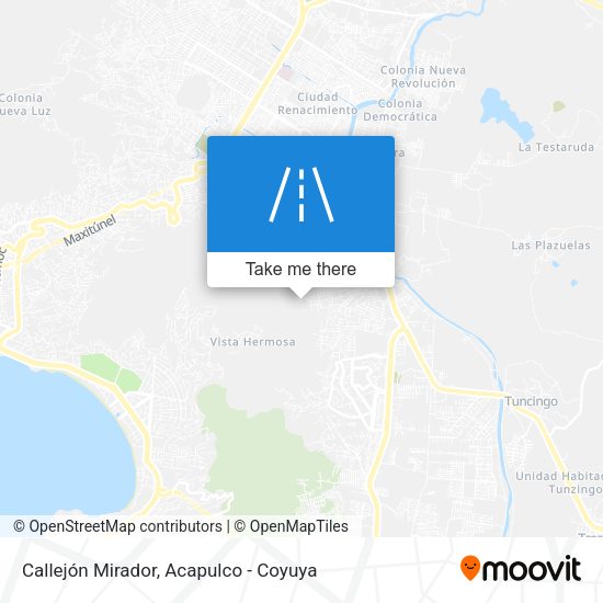 Callejón Mirador map