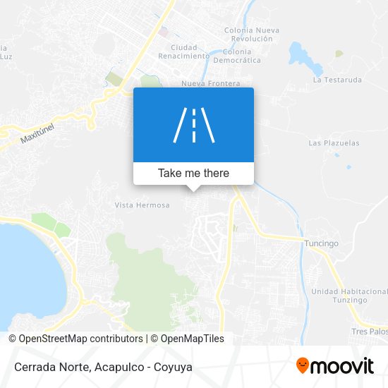 Mapa de Cerrada Norte