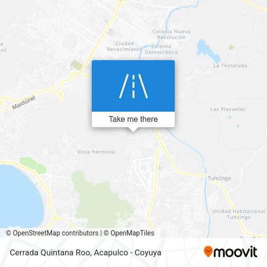 Mapa de Cerrada Quintana Roo