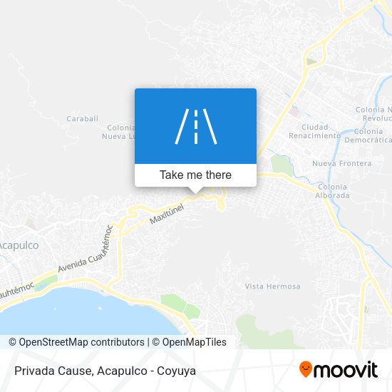 Mapa de Privada Cause