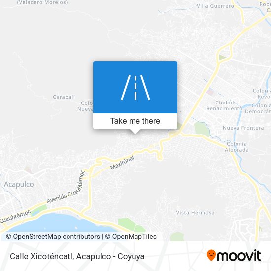 Mapa de Calle Xicoténcatl