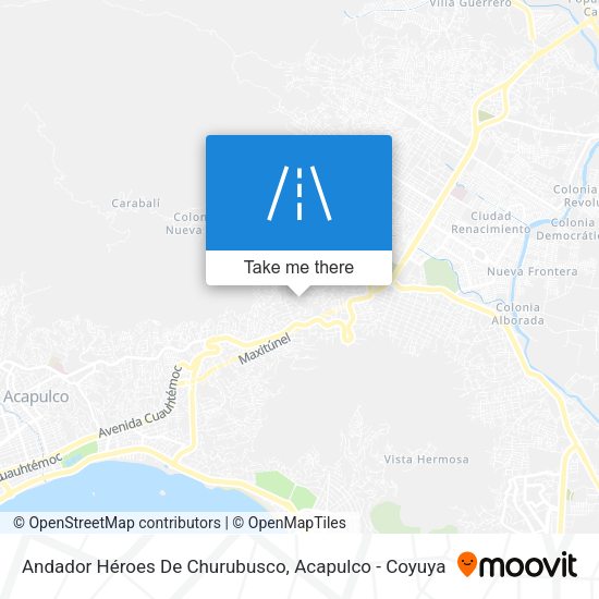 Andador Héroes De Churubusco map