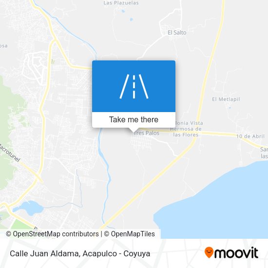 Mapa de Calle Juan Aldama