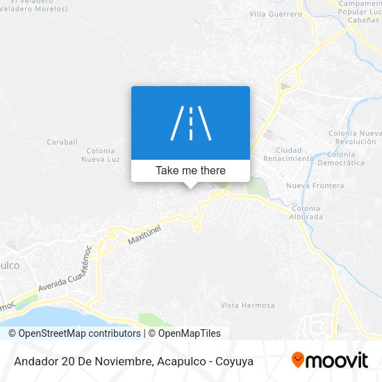 Andador 20 De Noviembre map