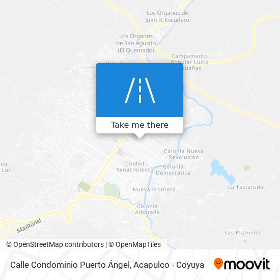 Mapa de Calle Condominio Puerto Ángel