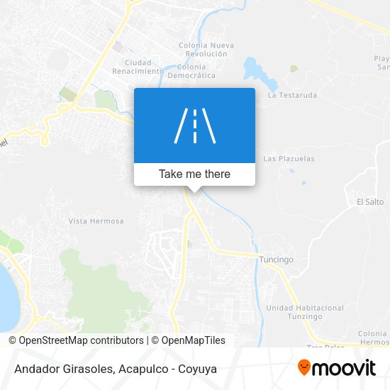 Mapa de Andador Girasoles