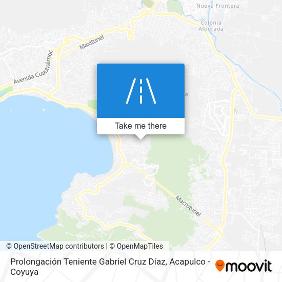 Prolongación Teniente Gabriel Cruz Díaz map