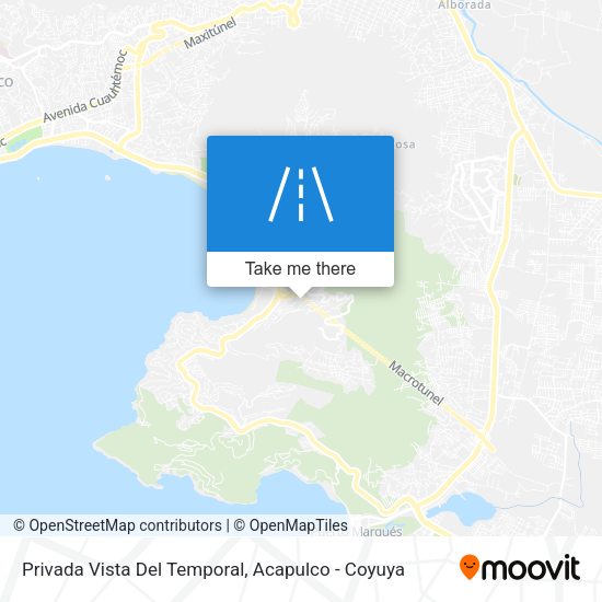Privada Vista Del Temporal map