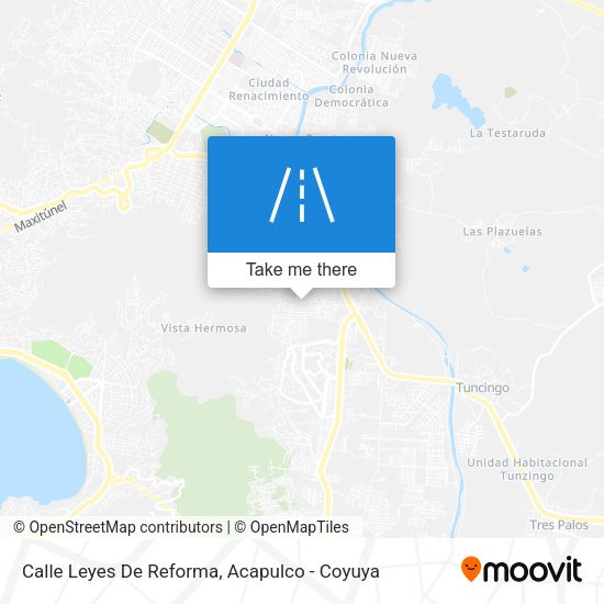 Calle Leyes De Reforma map