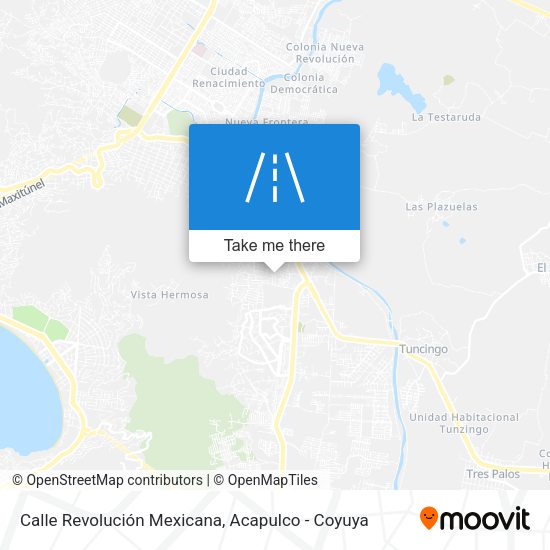 Mapa de Calle Revolución Mexicana