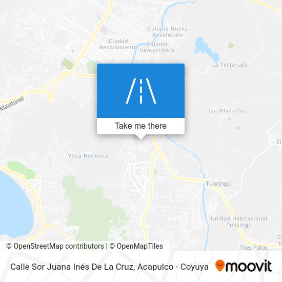 Calle Sor Juana Inés De La Cruz map