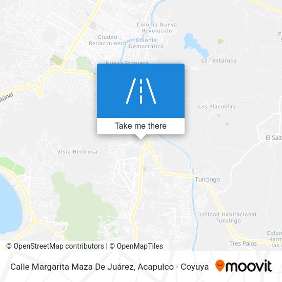 Mapa de Calle Margarita Maza De Juárez