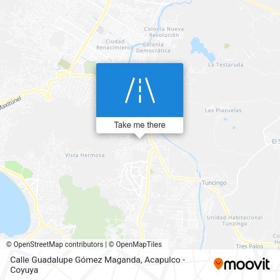 Calle Guadalupe Gómez Maganda map