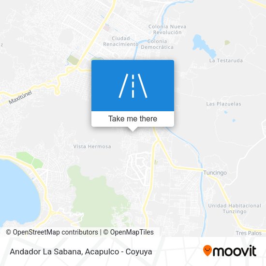 Mapa de Andador La Sabana