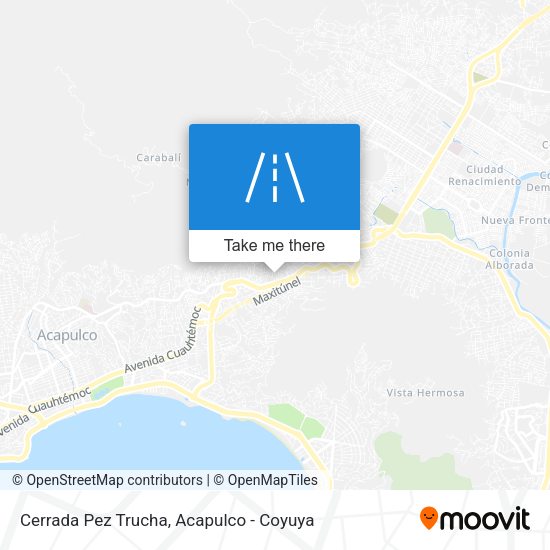 Mapa de Cerrada Pez Trucha