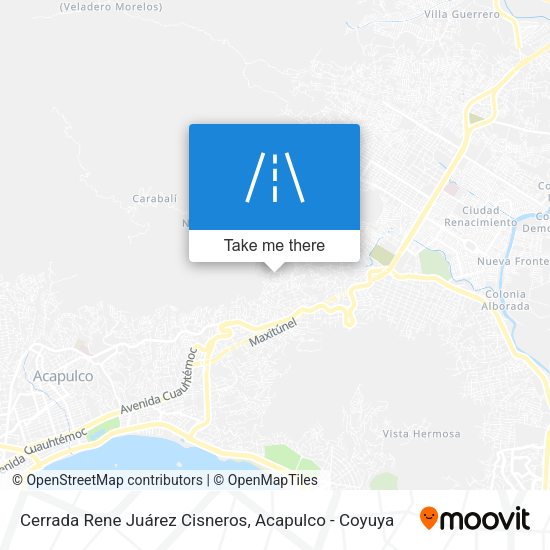 Mapa de Cerrada Rene Juárez Cisneros