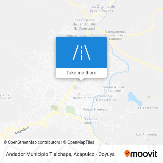 Mapa de Andador Municipio Tlalchapa