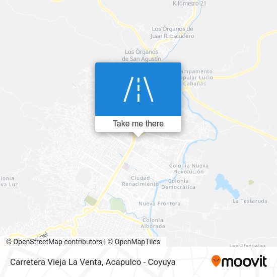 Carretera Vieja La Venta map
