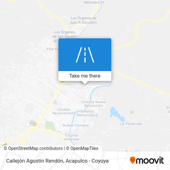 Callejón Agustín Rendón map