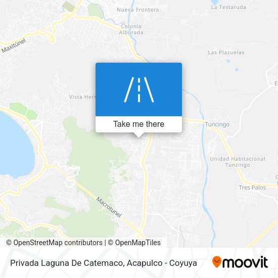 Privada Laguna De Catemaco map