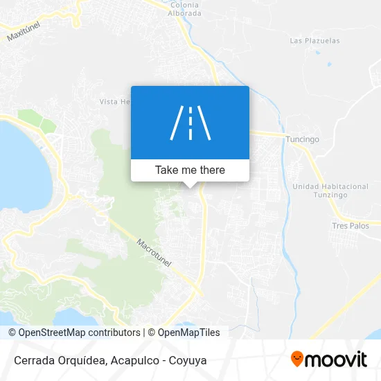 Cerrada Orquídea map