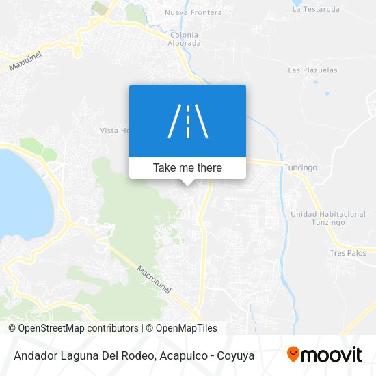 Andador Laguna Del Rodeo map