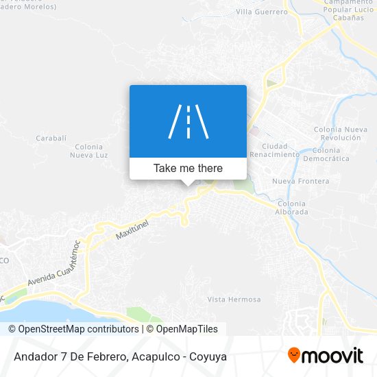Andador 7 De Febrero map