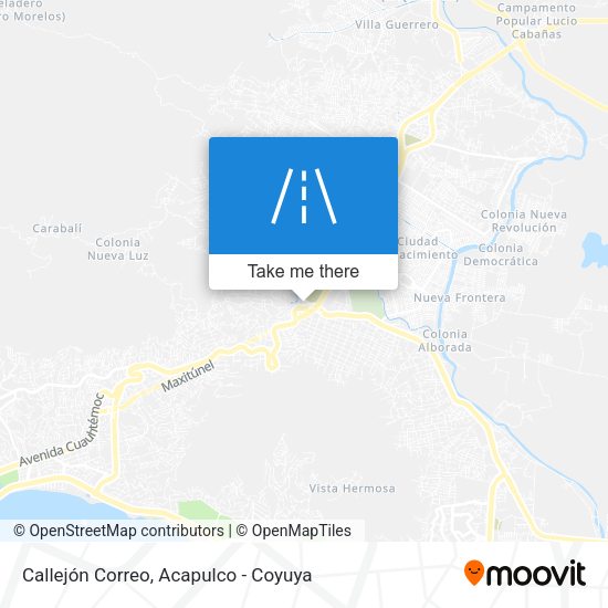 Callejón Correo map