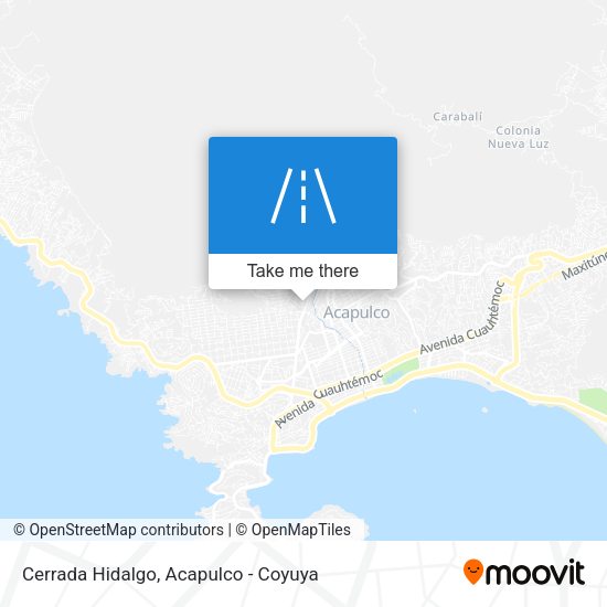 Mapa de Cerrada Hidalgo