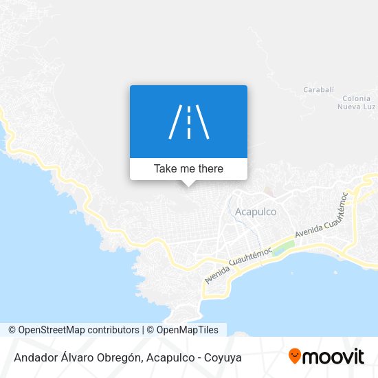 Andador Álvaro Obregón map