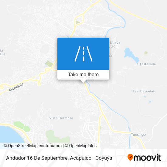 Andador 16 De Septiembre map