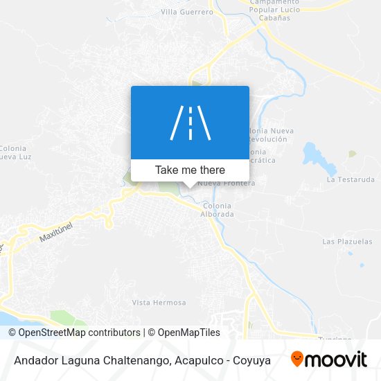 Andador Laguna Chaltenango map