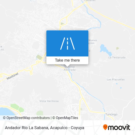 Mapa de Andador Río La Sabana