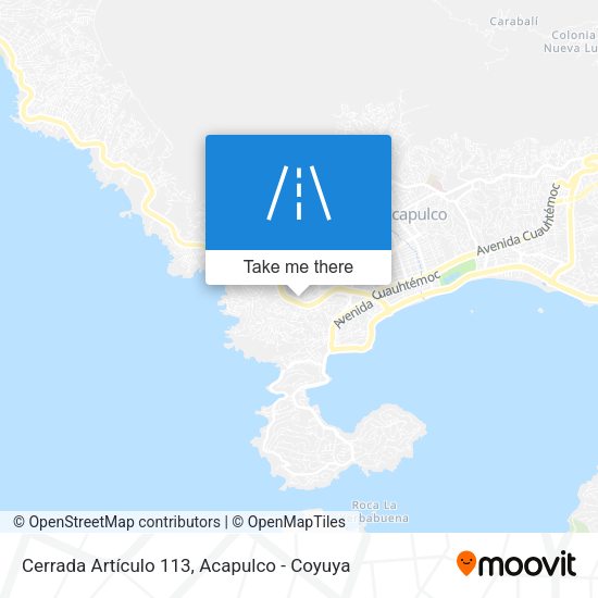Mapa de Cerrada Artículo 113