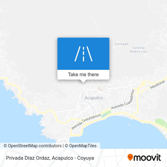 Privada Díaz Ordaz map