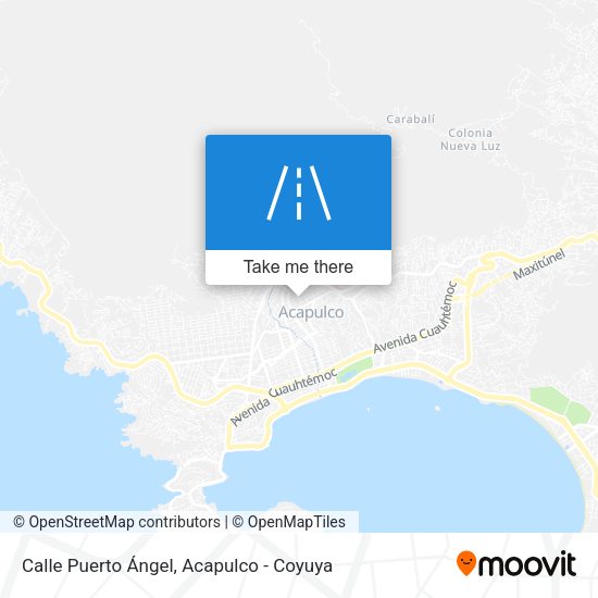 Calle Puerto Ángel map