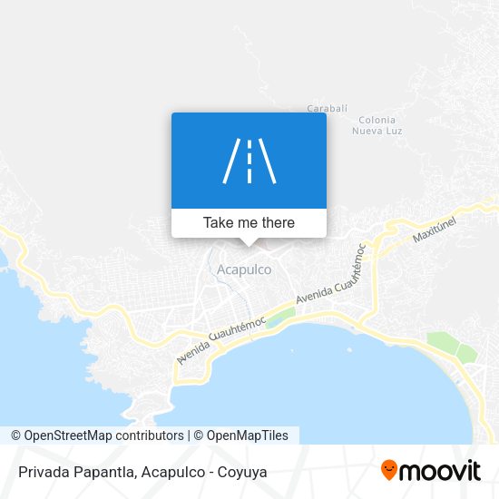 Mapa de Privada Papantla