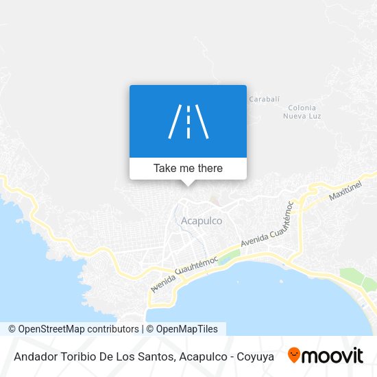 Mapa de Andador Toribio De Los Santos