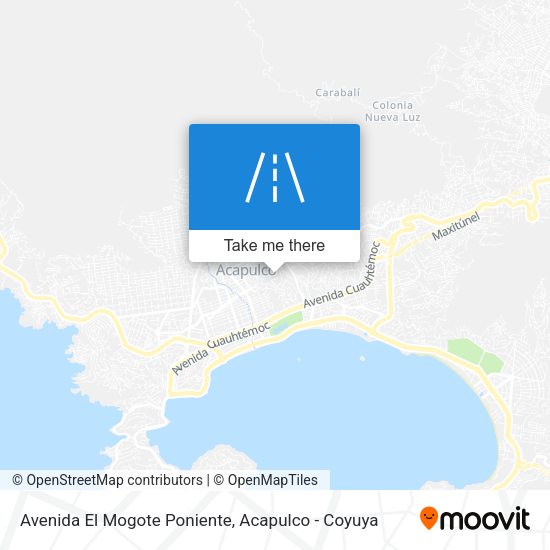 Avenida El Mogote Poniente map