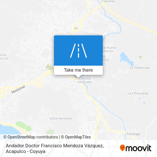 Mapa de Andador Doctor Francisco Mendoza Vázquez