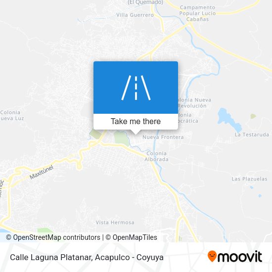 Calle Laguna Platanar map