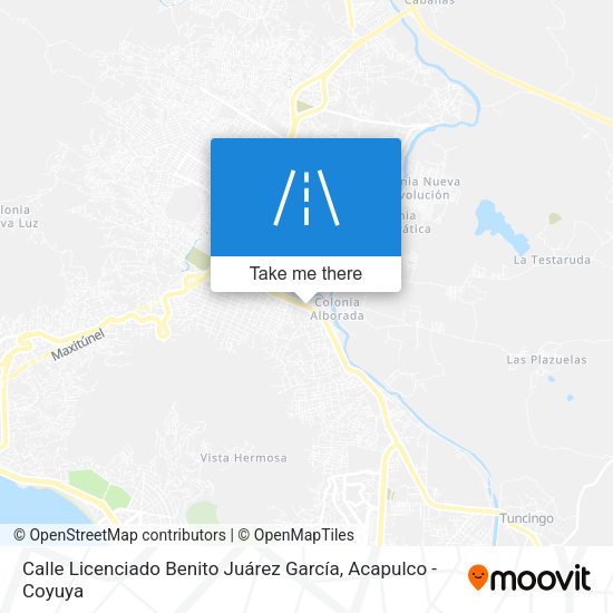 Calle Licenciado Benito Juárez García map