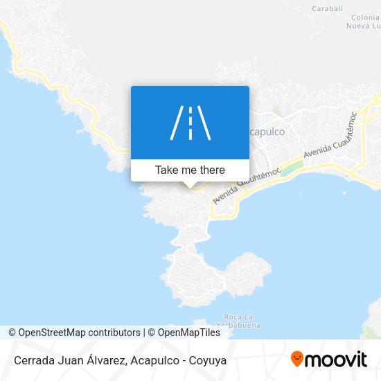 Cerrada Juan Álvarez map