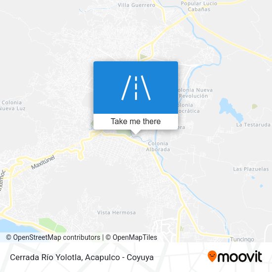 Cerrada Río Yolotla map