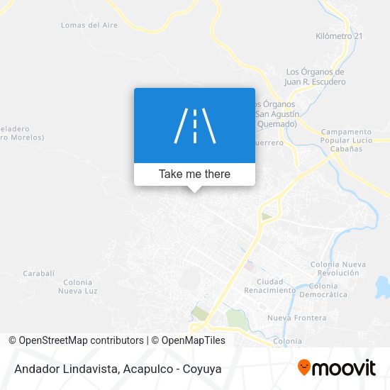 Andador Lindavista map