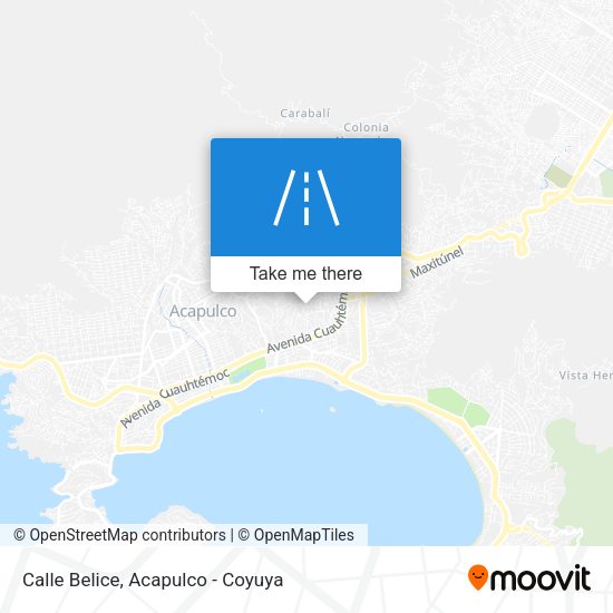 Mapa de Calle Belice