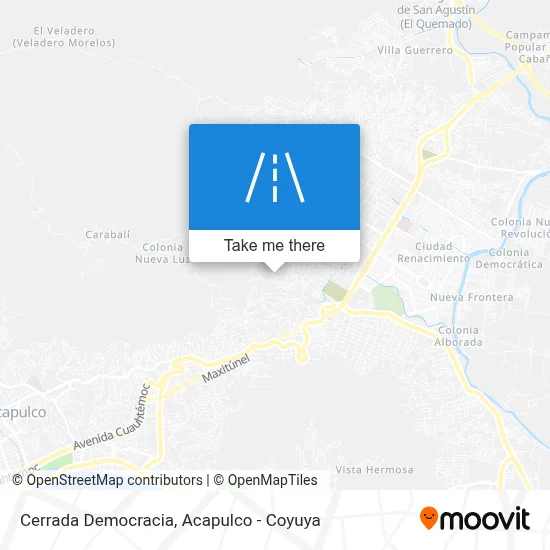Cerrada Democracia map