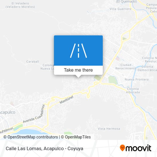 Mapa de Calle Las Lomas